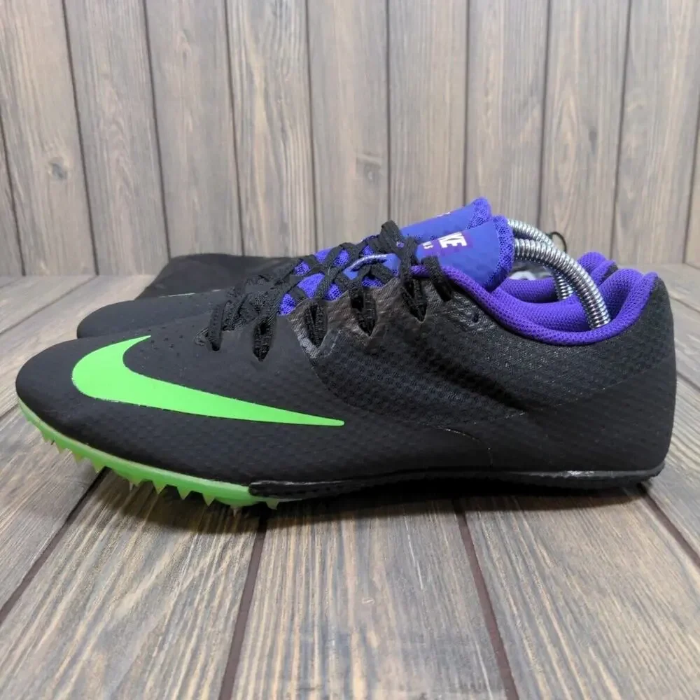 Nike Zoom Rival S Men Track Sprint Racing‎ Shoes Black Spikes Sz 11 806554-035